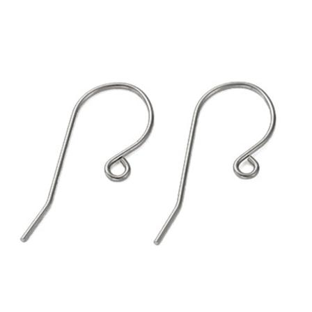 Öronkrokar Av Kirurgiskt Stål, 7x23mm, 5 Par Silver