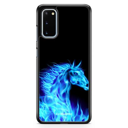 Bjornberry Skal Samsung Galaxy S20 - Flames Horse Blå