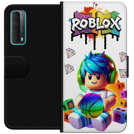 Yhteensopiva Lompakkokotelo Huawei Huawei P smart 2021 Värikäs Roblox-kuvitus pelihahmolla, leluilla ja energialla, täydellinen pelifaneille ja mod