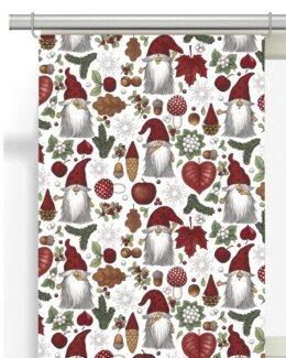 Panellängd Tomteskogen 2-pack Röd - Jul - Arvidssons Textil
