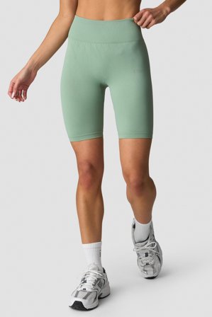 ICANIWILL - Define Seamless Biker Shorts Wmn Light Moss - Damer - Træningstøj fra ICIW