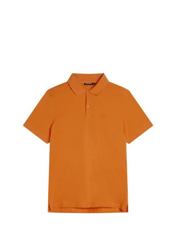 Rubi Slim Polo Shirt Polos Short-sleeved Oransje J. Lindeberg*Betinget Tilbud