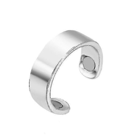 Ring for blodsukkerkontroll for diabetikere, blodsukkermåler, diabetesmonitor, sunn blodsukkermåler, sølv