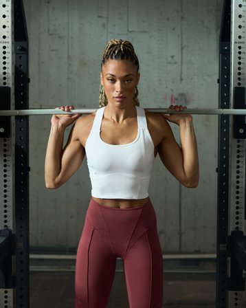 ICANIWILL - Reboot 2-in-1 Sports Bra White - Sports-BH - Damer - Træningstøj fra ICIW