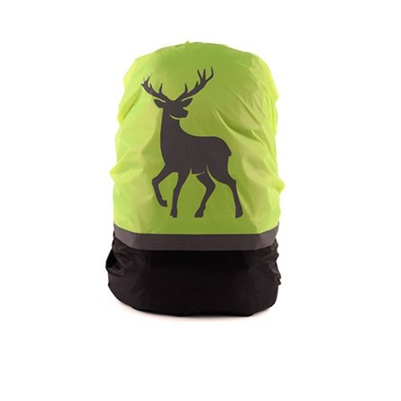 Reflekterende regnslag til rygsække - Hjortemønster S