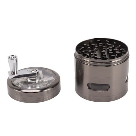 Manuell kryddkvarn i zinklegering, bärbar örtaggskvarn för pulver KLB