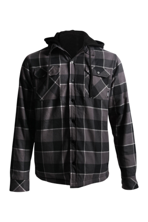 Flanellhemd 509 Groomer Schwarz/Grau M