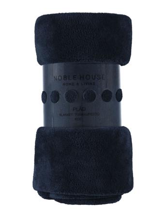 Blanket Irma Coral Fleece Blue Noble House