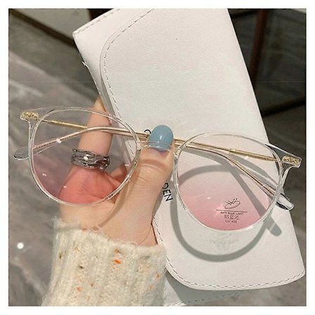 Dekorative graderte briller Gradient fargelinse Horninnfatning Briller med styrke