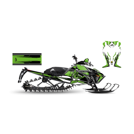Dekalkit SweTown Arctic Mudita Grön - Arctic Cat M800 Sno Pro 162 2012-2012