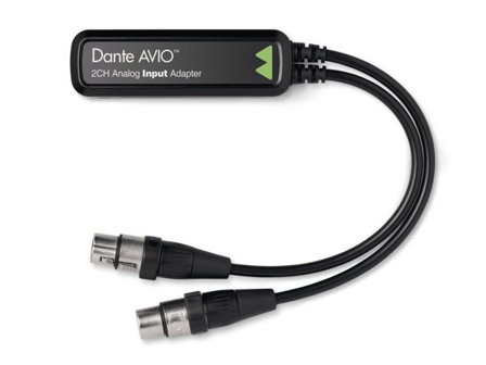AUDINATE Dante AVIO 2Ch Analog Input Adapter Dante lydinngangsendepunkt