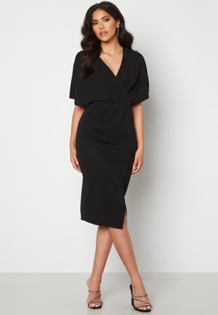 Bubbleroom Occasion Wrap Slit Midi Dress Klær
