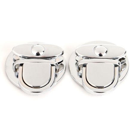 2x Metallinen Lukkolaukku Case Solki käsilaukuille Olkalaukuille