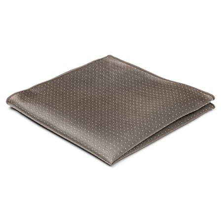 Beige Polka Dot Silk Pocket Square for Men - Patterned Pocket Squares