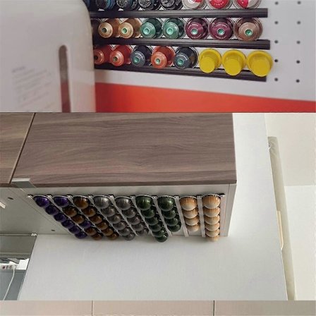10 stk Kaffekapsler Holder for Kaffe Pods Cafe Pods Hylle Kapsel Oppbevaring Stativ, B