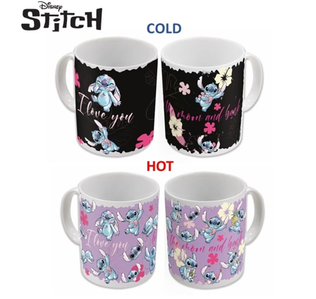STITCH - I Love U - Värmeförändrande Mugg