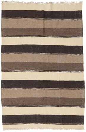 Kilim Rug Hand Woven 132X204 Brown/Beige Persia