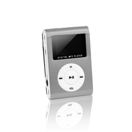 Setty MP3-spelare med LCD-skärm – Silver