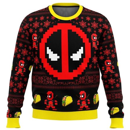 Ny høst/vinter ny mote gate sports topper julegenser Deadpool Jolly Red Guy Hot Sale O-Neck Pullover Julenisse stil 8 stil 8