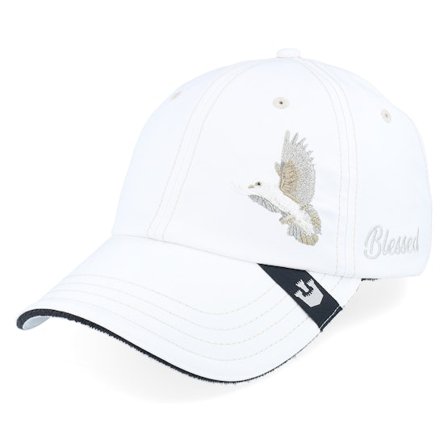 Goorin Bros. - Bianco unconstructed Cappellino - 2 Blessed 2 B Stressed Track Caps White Dad Cap @ Hatstore