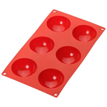 Lékué Silikonform 6 hål, röd | Bakning > Kakbakformar > Silikonform | Bagaren och Kocken
