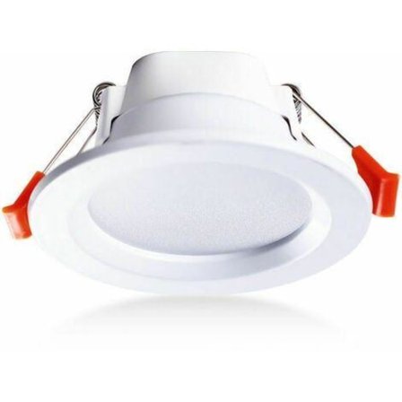 Infälld LED-downlight för inom- och utomhusbruk, 5 W varmvitt ljus 100 graders spridningsvinkel bra ljusgenomsläpplighet för badrum kök källare