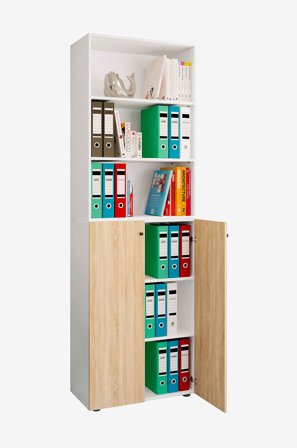VCM - Vcm Kontorskab Lona 2Xl hængslede døre + hylde - Flerfarvet - Skabe - Fra Homeroom