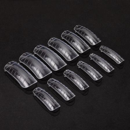 100st Nagelform För Polygel - Akrylnaglar - Nageltippar Transparent