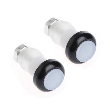 1Par Turvasignaali Pyörän Ohjaustangon Päätytulppa LED Punainen Valolamppu Lämmin Musta