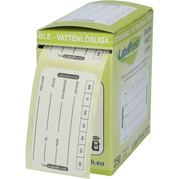 ETIKETT VANNLØSELIG 7 DAGER