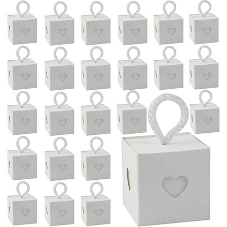 50 stk. gaveæsker i karton, bryllupsfest gaveæske, bryllups slik gaveæske, gaveæske emballage, lille tom kraft gaveæske til