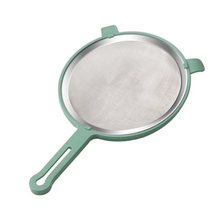 Skummeskje 304 rustfritt stål håndholdt finmasket matsil for fett og skum