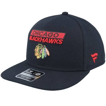 Fanatics - Chicago Blackhawks Authentic Pro Rink Prime Black Snapback Snapback Black Cap - NHL @ Hatstore