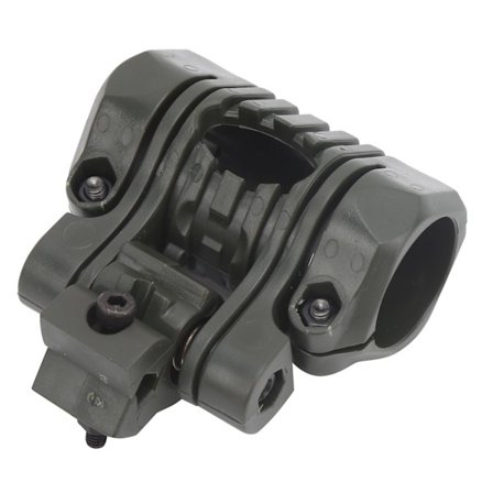 25mm Hjelmlyktfeste Klips Lommelykt Holder Bærbar Lommelykt Plastklemme Brakett