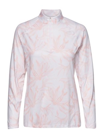 W Youv Palm 1/4 Zip T-shirts & Tops Long-sleeved Hvit PUMA Golf*Betinget Tilbud