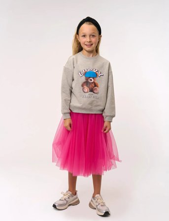 The New Tnpendra Os Sweatshirt - Grey - 122/128