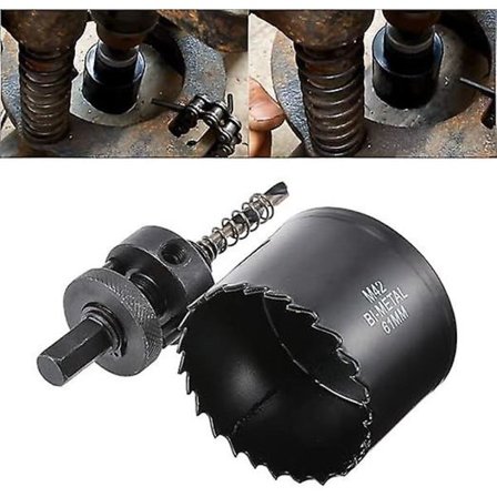 61mm HSS høyhastighets hullsag for tre, plast, gips, hardboard og tynn metall