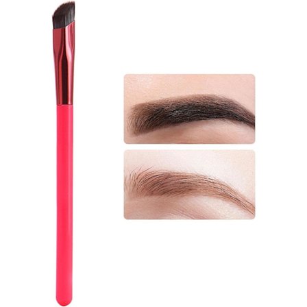 Ögonbrynsborste - Multifunktionell vinklad ögonbrynsborste - Resborste med handtag, ergonomisk, exakt fyllning, present till kvinnor