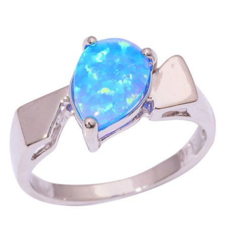 Silversmycken filled ring BLÅ Brand Opal
