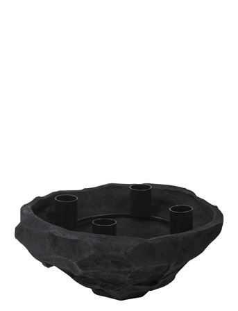 Mette Ditmer Art Piece Candle Bowl - Black - ONE SIZE
