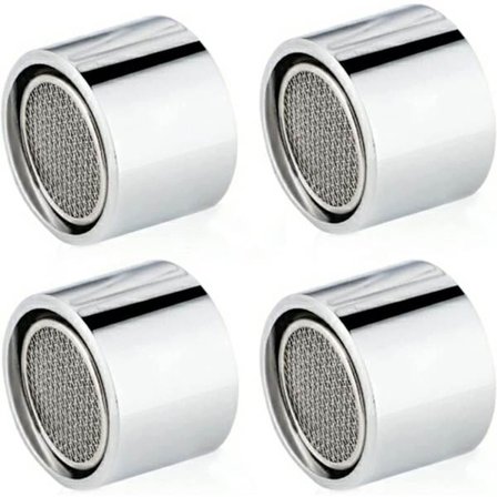 4 stk. indsats til vandhanesi, rustfrit stål vandhane belufter tilbehør