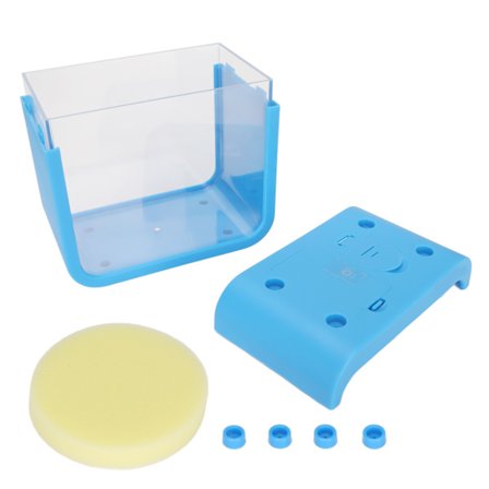 Mini akvarium med LED-lys Aftageligt Aquaponic Betta akvarium til skrivebordsdekoration på kontoret