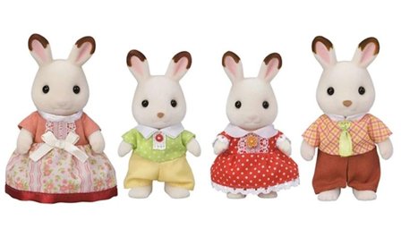 Sylvanian Families Sjokoladekanin Familie 4 stk