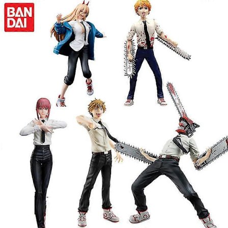 Anime Chainsaw Man Figur Denji Power Makima Pochita Actionfigurer 17cm Håndlaget PVC Modell Søte Ornamenter Leker Gaver