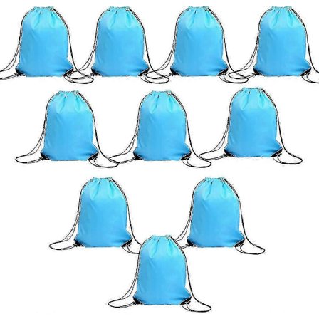 Snørebåndstasker i bulk til børn, stor gymnastiktaske i nylon med snøre til tie-dye, 10-pak