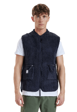 Resteröds Original Fleece Vest - Recycled Jackor Herr Blå L