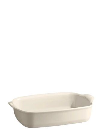 Emile Henry Small Rectangular Oven Dish - Cream - 1.55 L