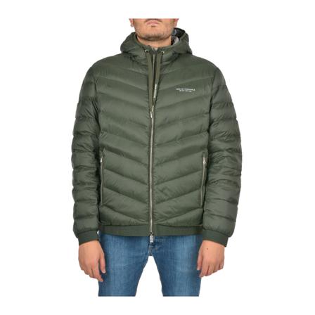Emporio Armani - Dunjackor - Grön - Herr - Storlek: S, Herr, Storlek: S
