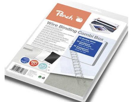 PEACH Wire Binding Combi Box - 8mm, 60 Blatt