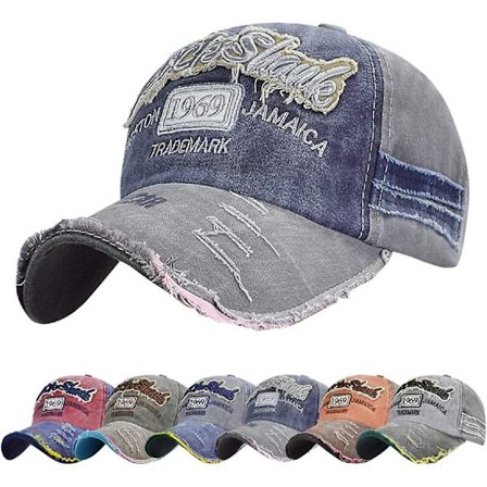 Baseball Cap Klassisk Sports Casual Sommer Kasket Almindelig Solhat Unisex Justerbar Rock Shark Vintage Distressed Bomulds Baseball Caps